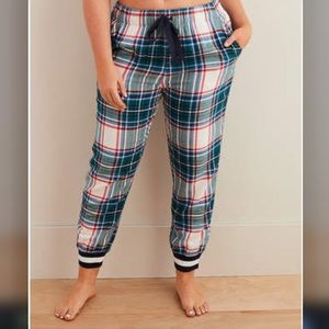 Aerie plaid jogger pajama pants